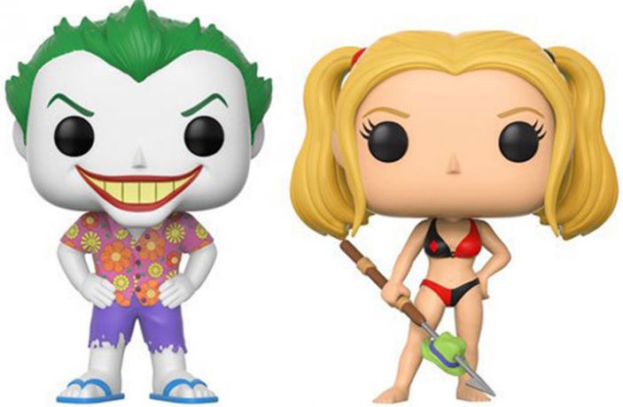 Figurine Funko Pop DC Super-Héros Le Joker & Harley Plage - 2 pack