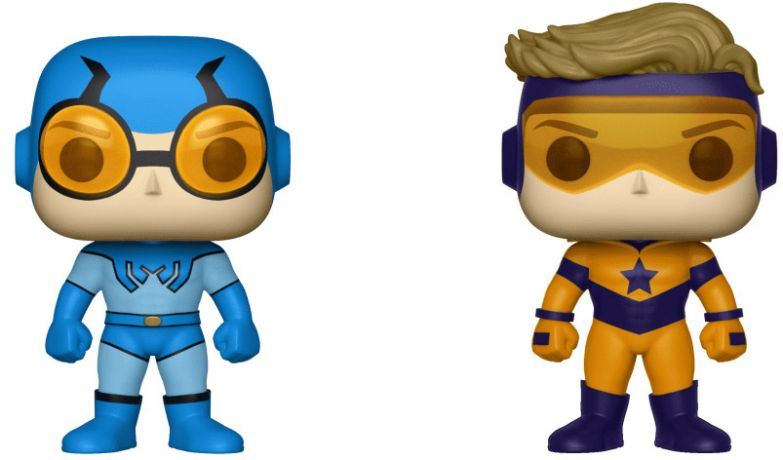 Figurine Funko Pop DC Super-Héros Beetle Bleu & Booster Or - 2 pack