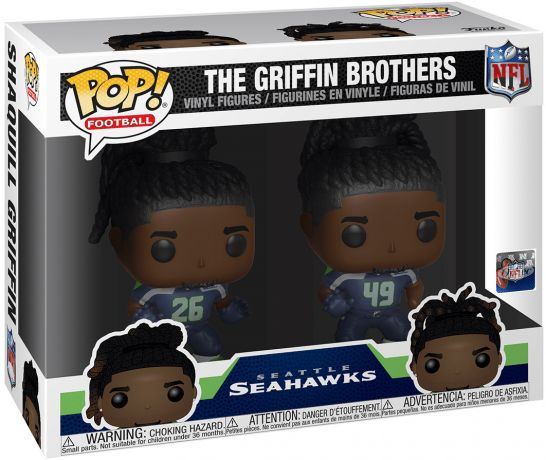 Figurine Funko Pop NFL #00 Les Frères Griffin - Seattle Seahawks - 2 Pack