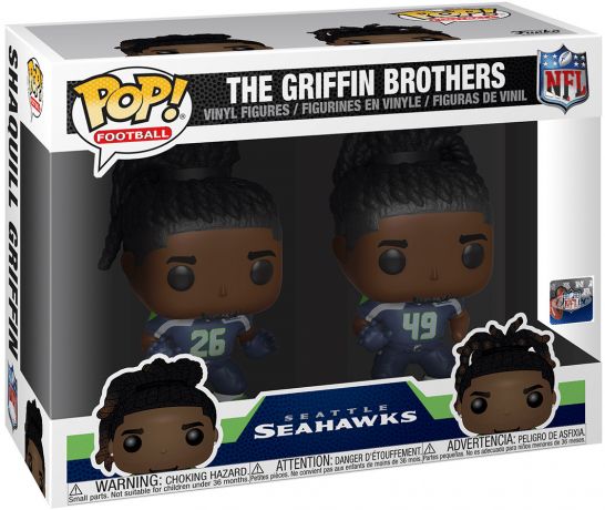 Figurine Funko Pop NFL Les Frères Griffin - Seattle Seahawks - 2 Pack