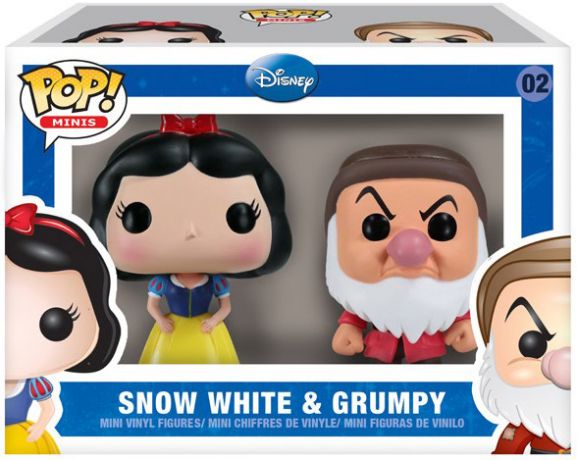 Figurine Funko Pop Disney #02 Blanche Neige & Grincheux - 2 pack