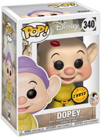 Figurine Funko Pop Blanche Neige [Disney] #340 Simplet avec Trace de Rouge à Lèvres [Chase]