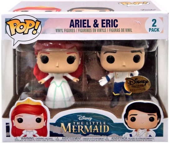 Figurine Funko Pop La Petite Sirène [Disney] #00 Ariel & Eric Mariage  - 2 pack