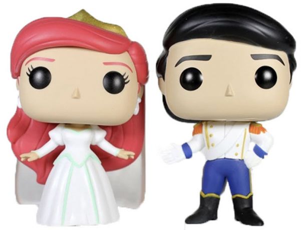 Figurine Funko Pop La Petite Sirène [Disney] Ariel & Eric Mariage  - 2 pack