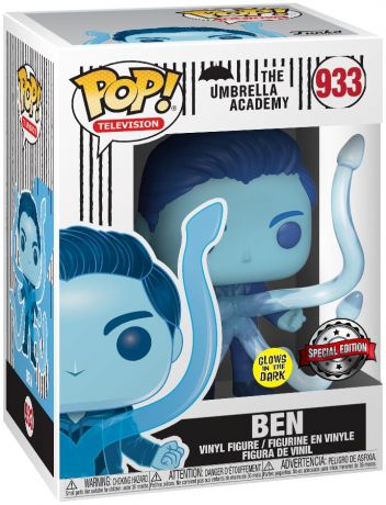 Figurine Funko Pop The Umbrella Academy #933 Ben Hargreeves - Brillant dans le noir