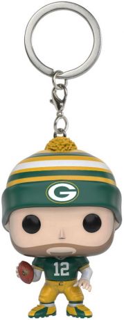 Figurine Funko Pop NFL Aaron Rodgers - Porte-clés