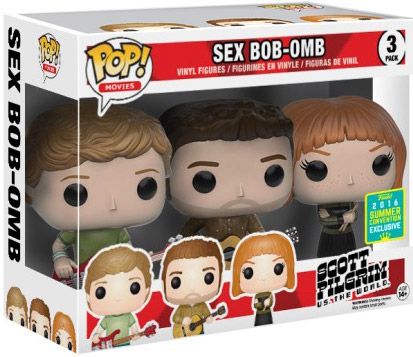 Figurine Funko Pop Scott Pilgrim Sex Bob-Omb: Scott, Stephen & Kim - 3 pack