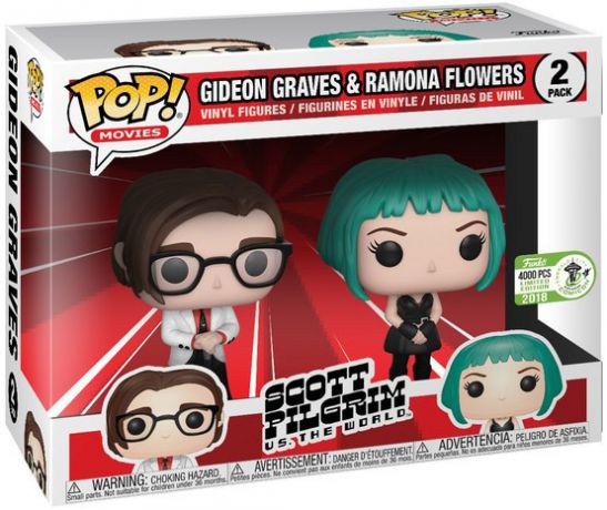 Figurine Funko Pop Scott Pilgrim Gideon Graves & Ramona Flowers - 2 pack