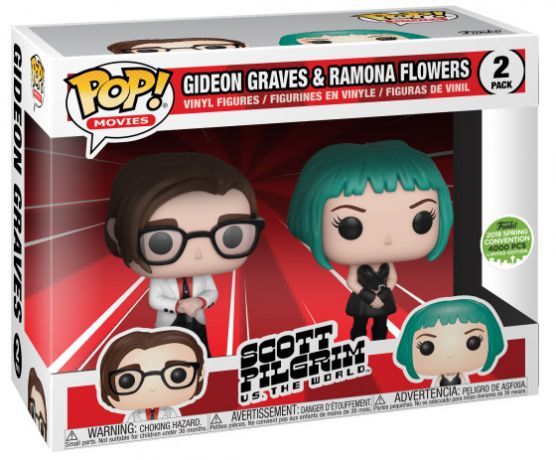 Figurine Funko Pop Scott Pilgrim Gideon Graves & Ramona Flowers - 2 pack