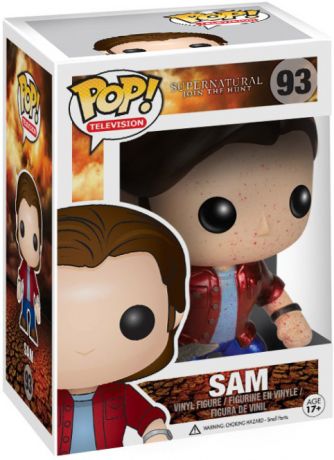 Figurine Funko Pop Supernatural #93 Sam Winchester - Ensanglanté & Métallique