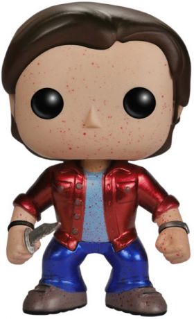 Figurine Funko Pop Supernatural #93 Sam Winchester - Ensanglanté & Métallique