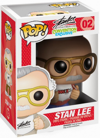 Figurine Funko Pop Stan Lee #02 Stan Lee Fan Expo avec Chaussures Blanches