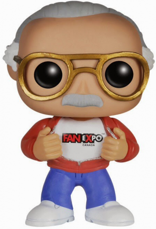 Figurine Funko Pop Stan Lee #02 Stan Lee Fan Expo avec Chaussures Blanches