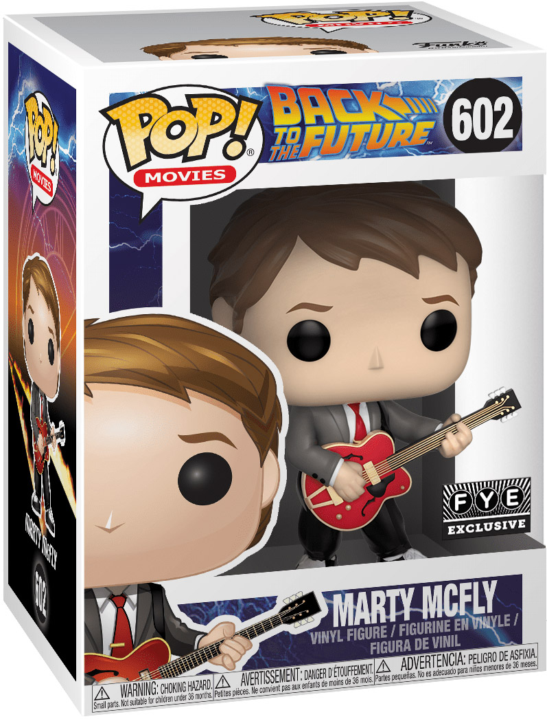 Figurine Pop Retour vers le Futur 602 pas cher Marty McFly avec Guitare
