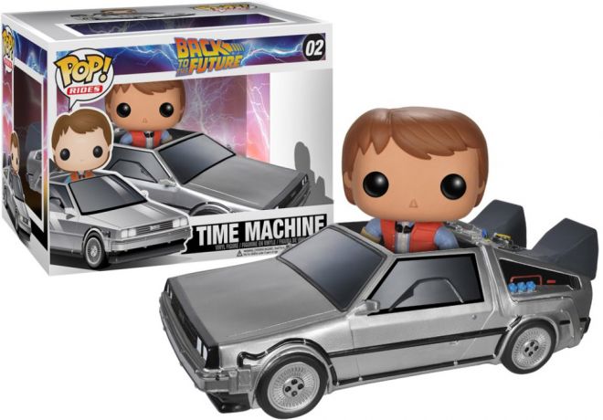 Figurine Funko Pop Retour vers le Futur #02 Marty McFly dans DeLorean