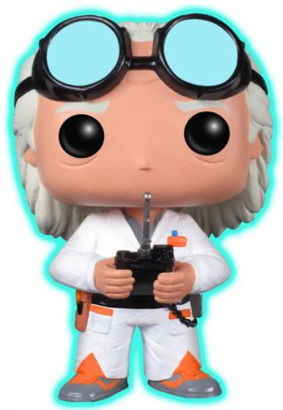 Figurine Funko Pop Retour vers le Futur #62 Dr Emmett Brown - Brillant dans le noir