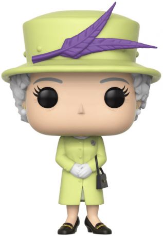 Figurine Funko Pop La Famille Royale #01 Queen Elizabeth II avec Tenue Verte