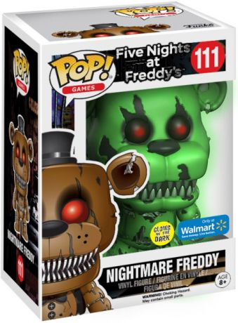 Figurine Funko Pop Five Nights at Freddy's #111 Freddy l'Ours Cauchemar - Brillant dans le noir