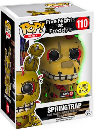 Figurine Funko Pop Five Nights at Freddy's #110 Springtrap - Brillant dans le noir