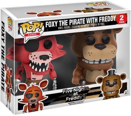 Figurine Pop Five Nights at Freddy's pas cher : Freddy & Foxy - 2 pack