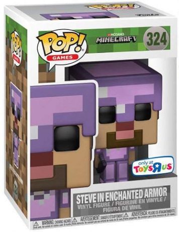 Figurine Funko Pop Minecraft #324 Steve avec Armure Enchantée