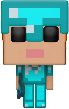 Figurine Funko Pop Minecraft #323 Alex avec Armure en Diamant