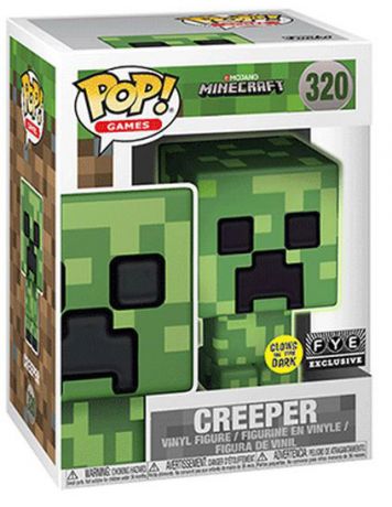 Figurine Funko Pop Minecraft #320 Creeper - Brillant dans le noir