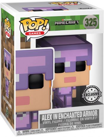 Figurine Funko Pop Minecraft #325 Alex avec Armure Enchantée