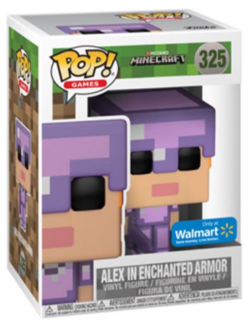 Figurine Funko Pop Minecraft #325 Alex avec Armure Enchantée