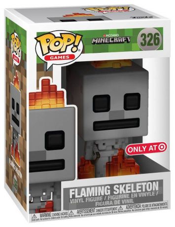 Figurine Funko Pop Minecraft #326 Skeleton en feu