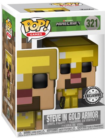 Figurine Funko Pop Minecraft #321 Steve - Or