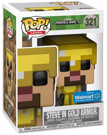 Figurine Funko Pop Minecraft #321 Steve - Or