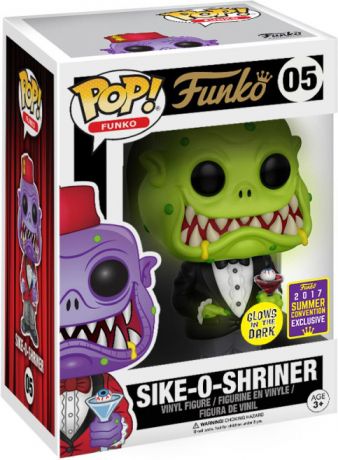 Figurine Funko Pop Fantastik Plastik #05 Sike-O-Shriner Vert - Brillant dans le noir