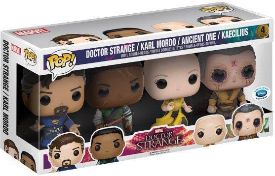 Figurine Funko Pop Doctor Strange [Marvel] Dr Strange, Karl Mordo, l'Ancient & Kaecilius - 4 Pack