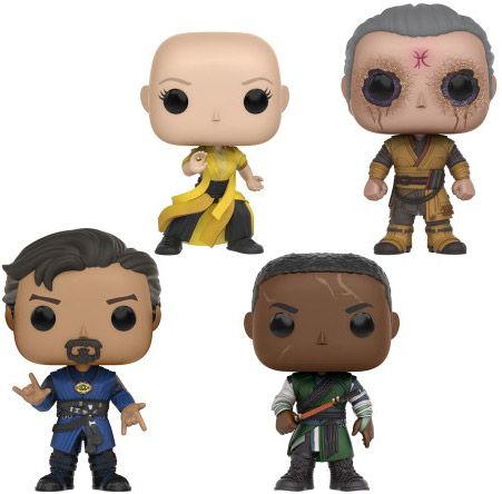 Figurine Funko Pop Doctor Strange [Marvel] Dr Strange, Karl Mordo, l'Ancient & Kaecilius - 4 Pack