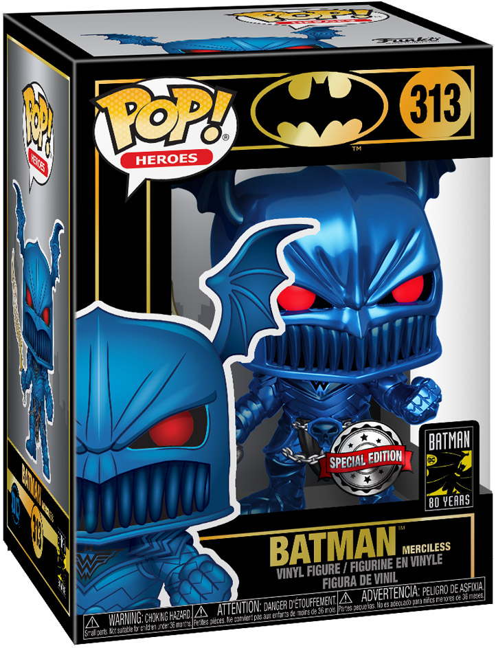 Figurine Pop Batman [DC] #313 pas chère : Batman the Merciless - Bleu ...