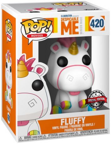 Figurine Funko Pop Moi, Moche et Méchant #420 Fluffy Sabots Arc-en-ciel