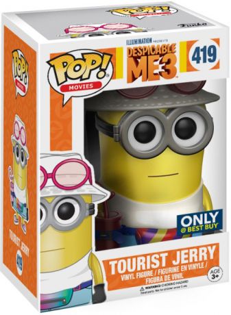 Figurine Funko Pop Moi, Moche et Méchant #419 Jerry le Touriste - Métallique