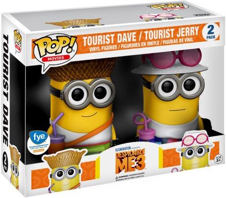 Figurine Funko Pop Moi, Moche et Méchant Dave & Jerry les Touristes - 2 pack