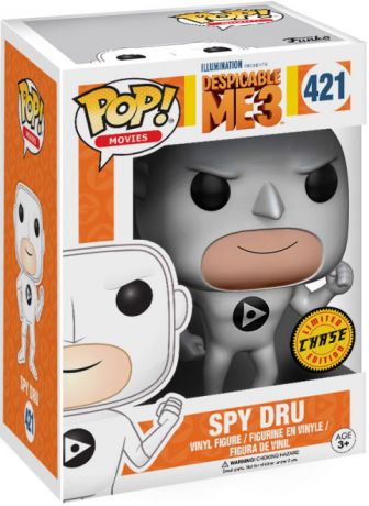 Figurine Funko Pop Moi, Moche et Méchant #421 Gru Espion avec Costume Blanc [Chase]