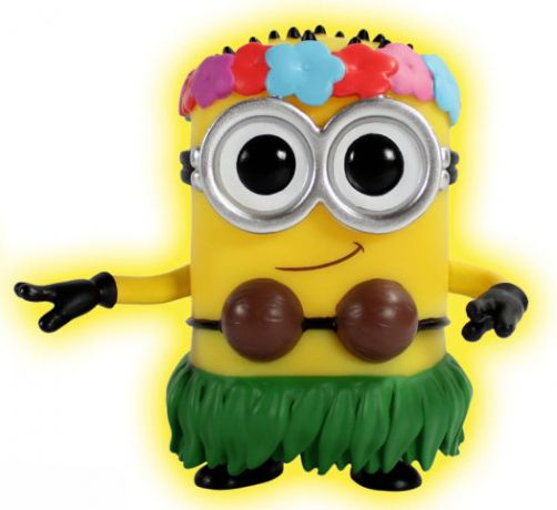 Figurine Funko Pop Moi, Moche et Méchant #125 Minion Hula - Brillant dans le noir