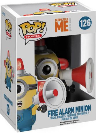 Figurine Funko Pop Moi, Moche et Méchant Minion avec Alarme à Incendie