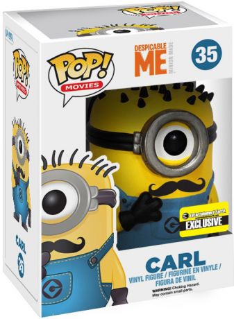 Figurine Funko Pop Moi, Moche et Méchant #35 Carl avec Moustache