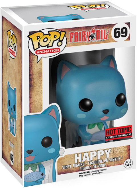 Happy #69 Hot Topic Exclusive Pre-Release Funko Pop! Animation Fairy Tail
