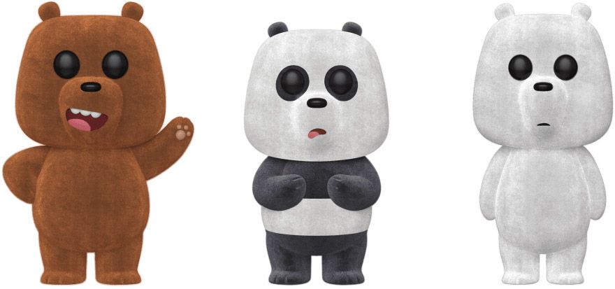 Figurine Funko Pop Ours pour un et un pour t'ours Grizzly, Panda & Polaire - Floqué - 3 pack