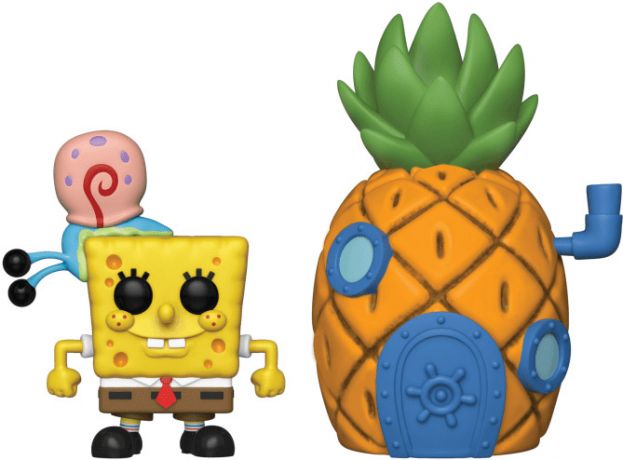 Figurine Funko Pop Bob l'Eponge #02 Bob l'Eponge avec Gary & Maison Ananas