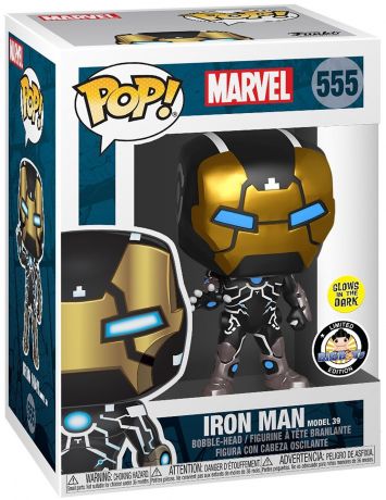 Figurine Funko Pop Marvel Comics #555 Iron Man - Brillant dans le noir
