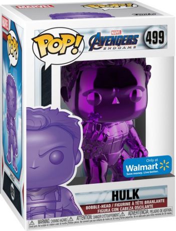 Figurine Funko Pop Avengers : Endgame [Marvel] #499 Hulk Violet - Chromé