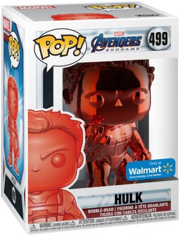 Figurine Funko Pop Avengers : Endgame [Marvel] #499 Hulk Rouge - Chromé