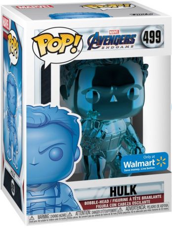 Figurine Funko Pop Avengers : Endgame [Marvel] #499 Hulk Bleu - Chromé